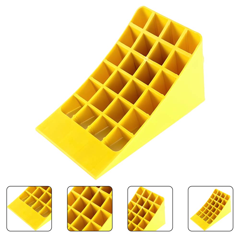 Wheel Chock Yellow 45 CM Pipe Shape Premium Quality Durable Car Garage Wheel Professional Grade Parking Wheel Chocks - Biri Group