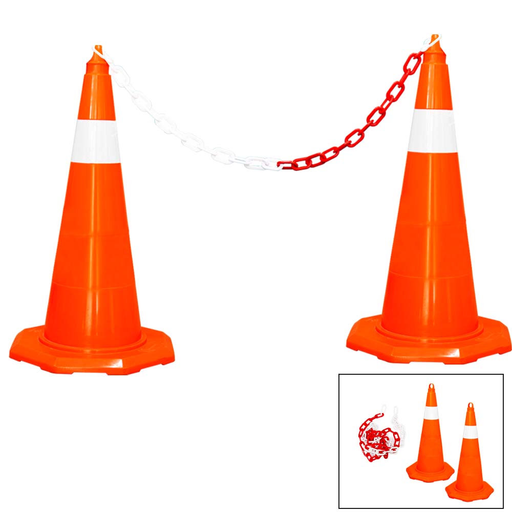 Traffic Cone 70 MM for Safety | Unbreakable Full Soft PVC Reflective Traffic Cone