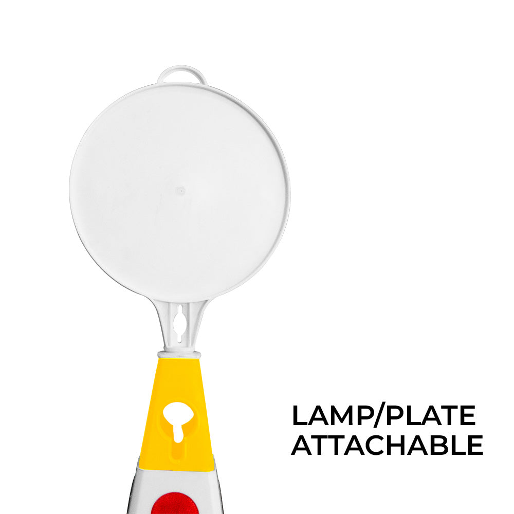 Unbreakable Safety Traffic Cone 620 MM with Cat-Eyes Lenses