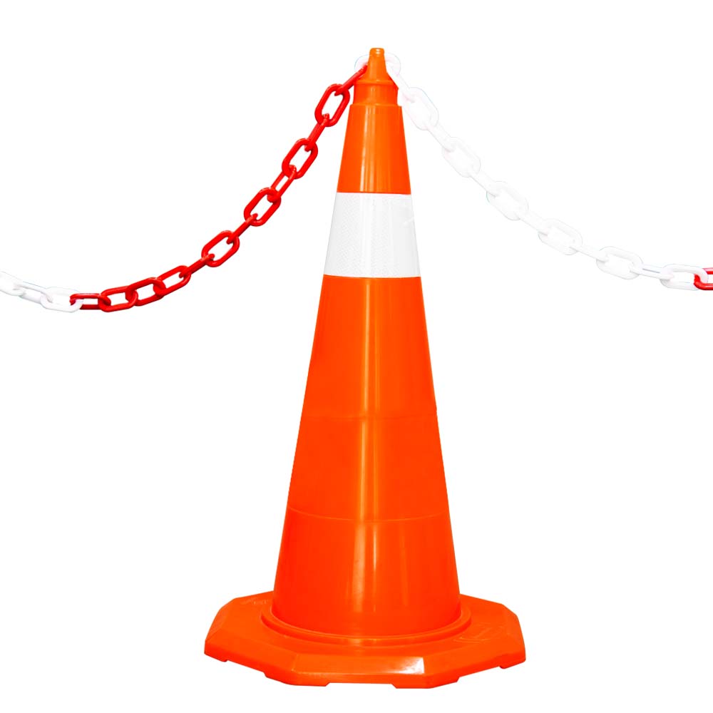 Traffic Cone 70 MM for Safety | Unbreakable Full Soft PVC Reflective Traffic Cone
