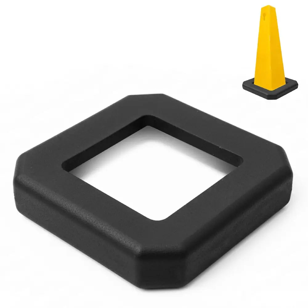 No Parking Sign 4 Side Cone Yellow - 67CM