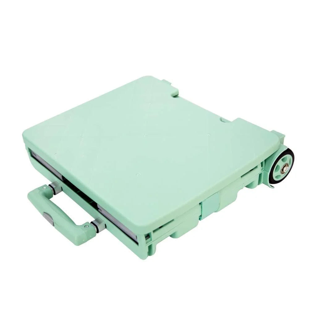 premium Shopping Trolley Light Blue & Grey