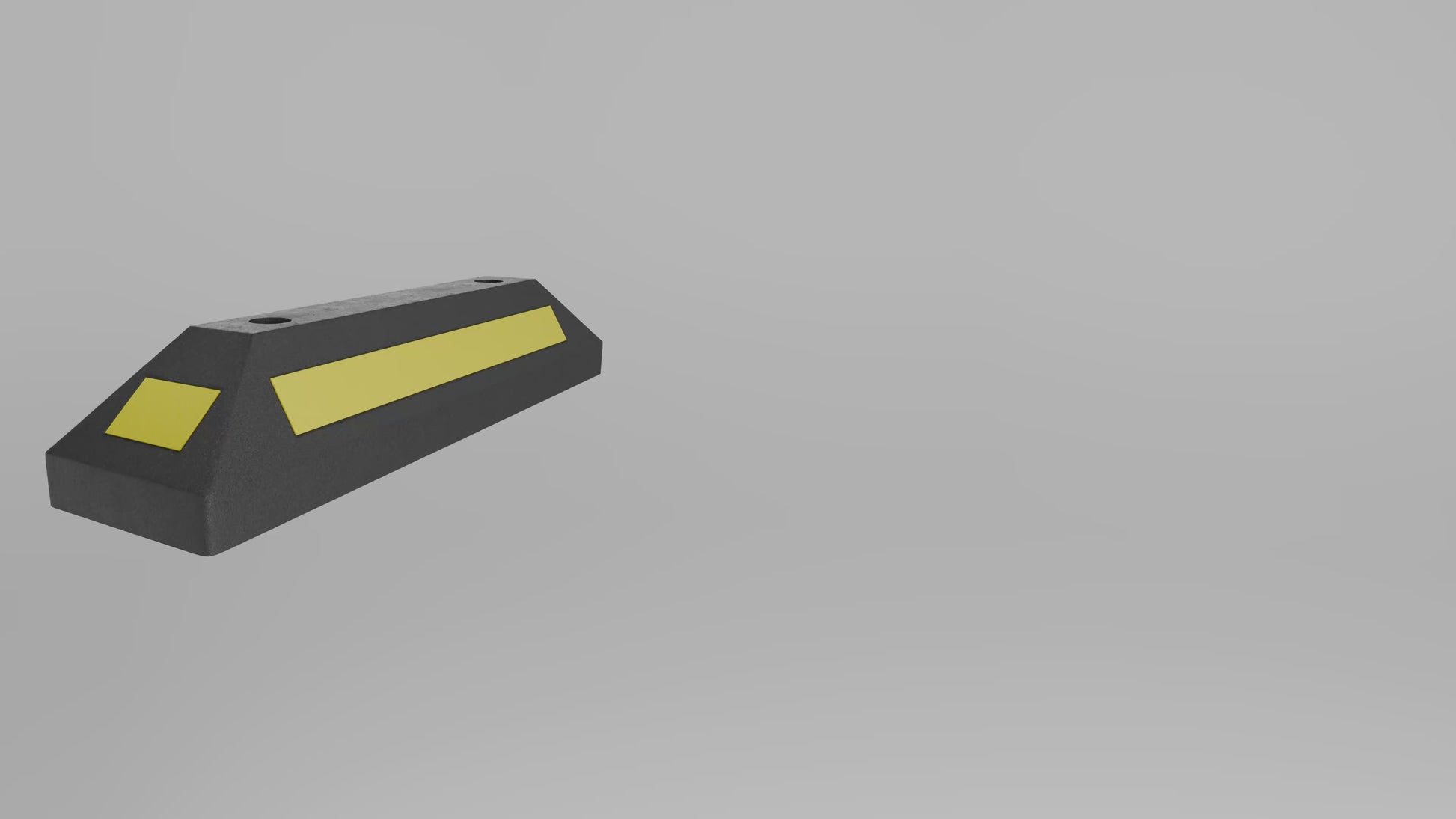 Rubber Wheel Stopper with Screw & Anchor