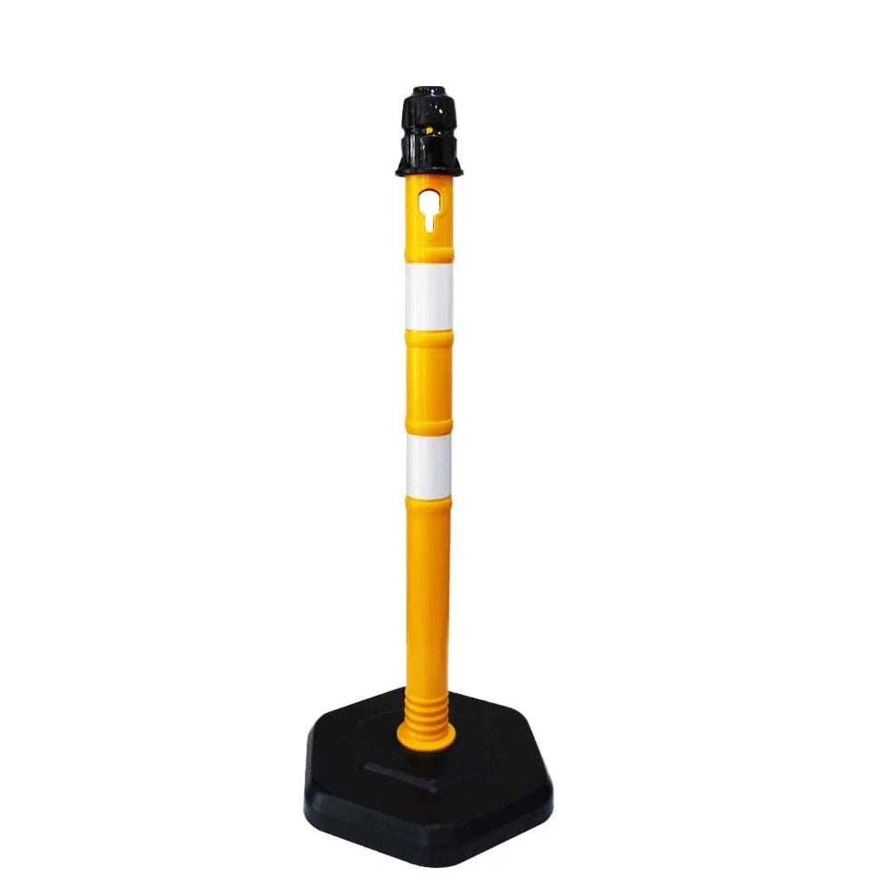 reflective channelizer post 39.3 yellow
