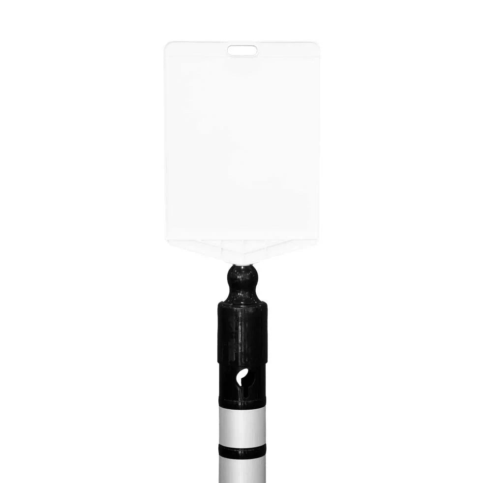 sign can be attach delineator post