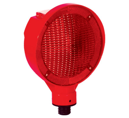 solar flashing led lamp red