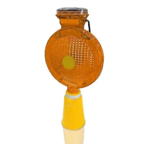 Solar Powered Warning Lamp For Cone