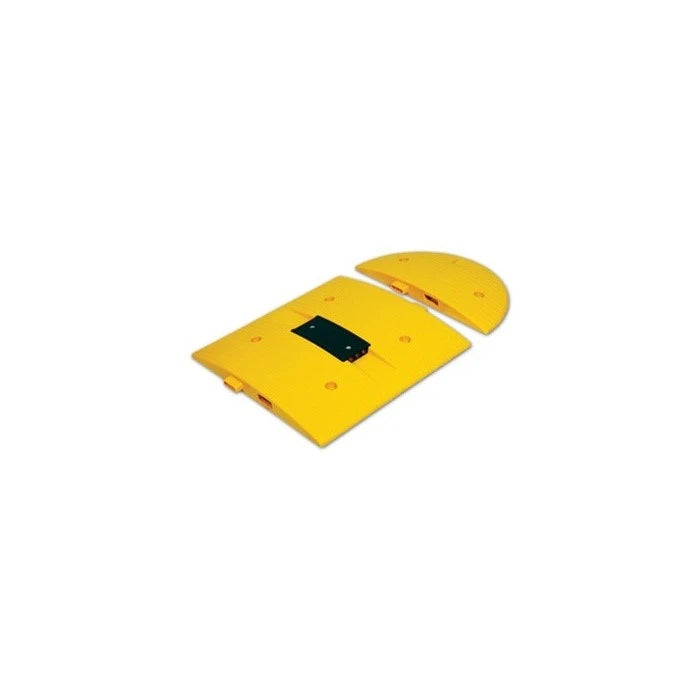 Yellow Speed Ramp with Reflective Lenses