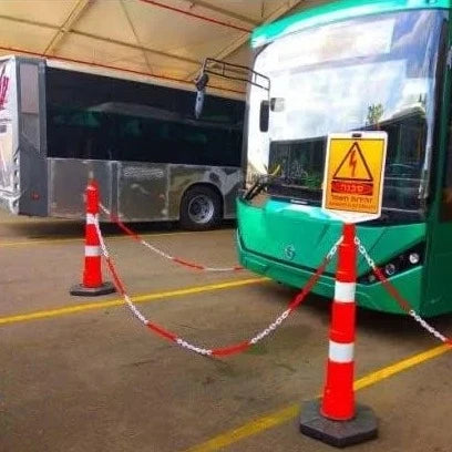 stackable warning post parking
