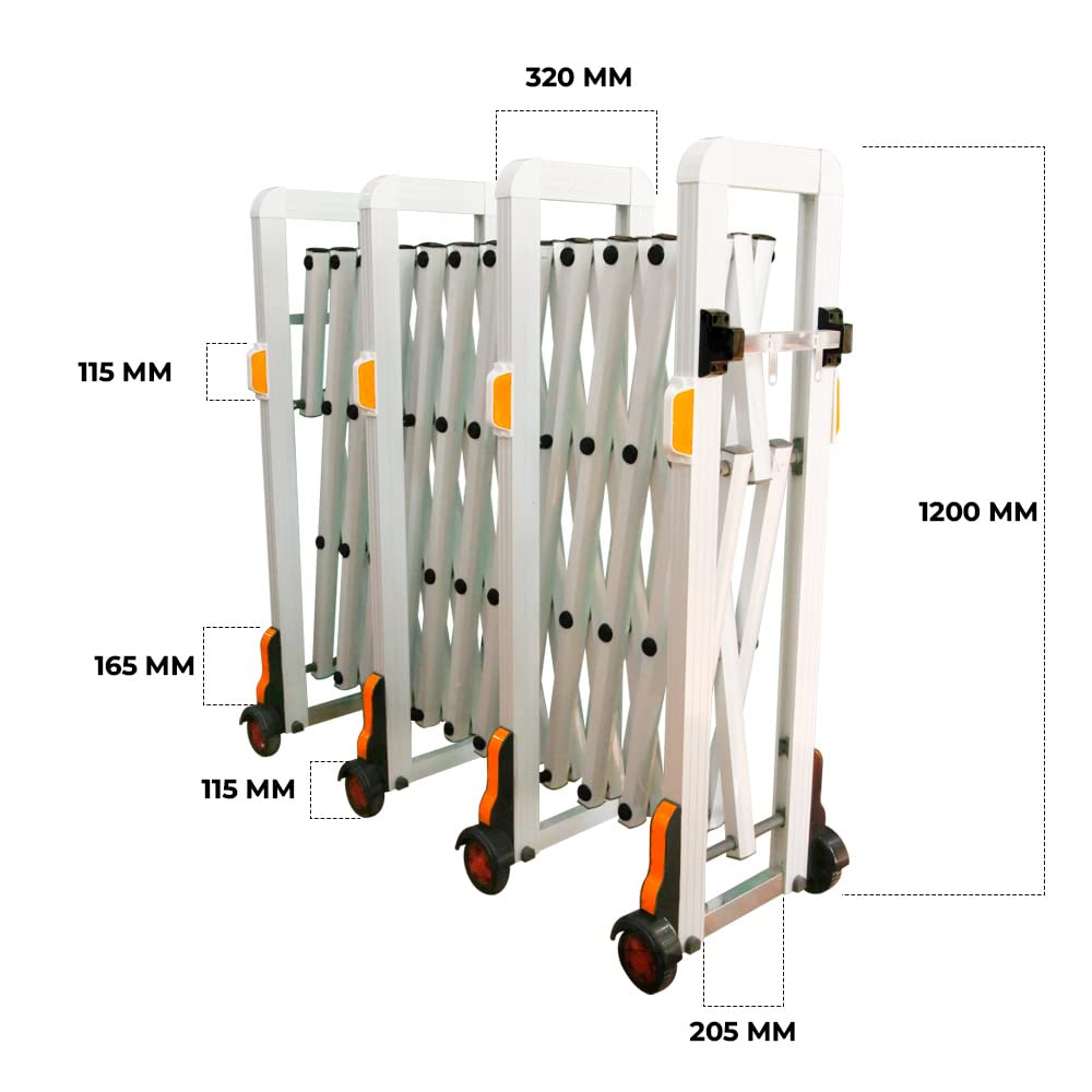 4 Meter Aluminum Extendable Barrier - Biri Group