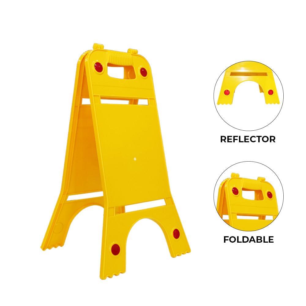 Double Side Yellow Sign