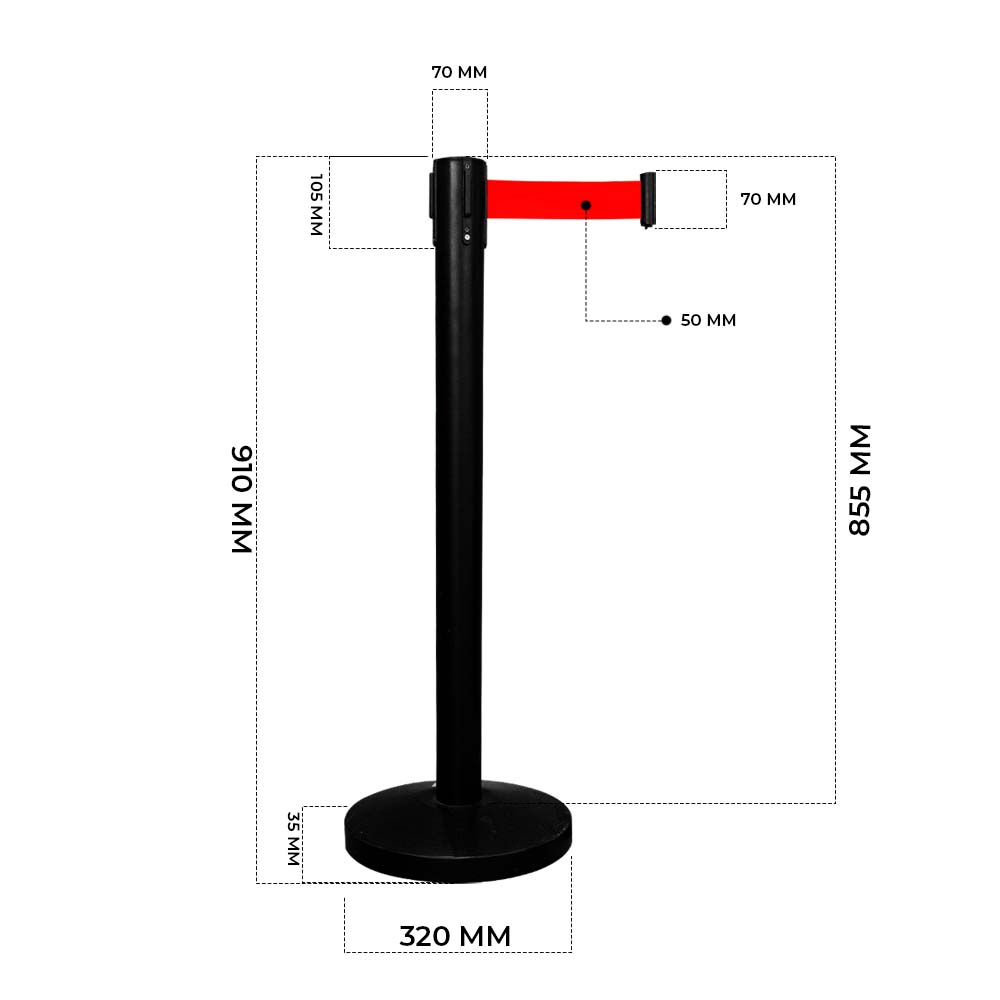 Crowd Control Safety Barrier
