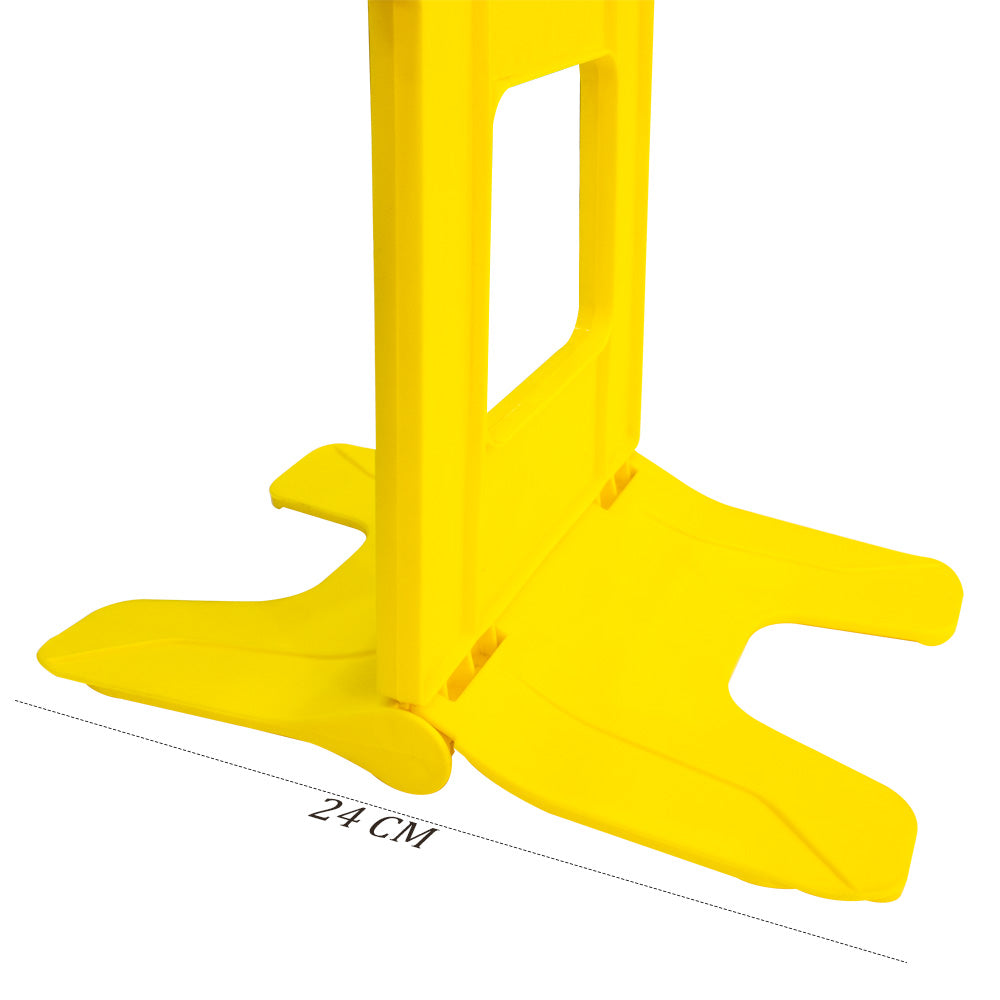 Double Side Yellow Warning Sign