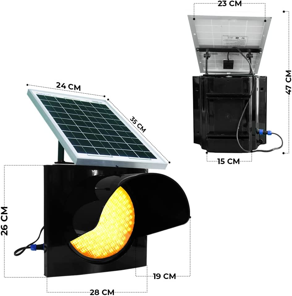 LED Solar Warning Light