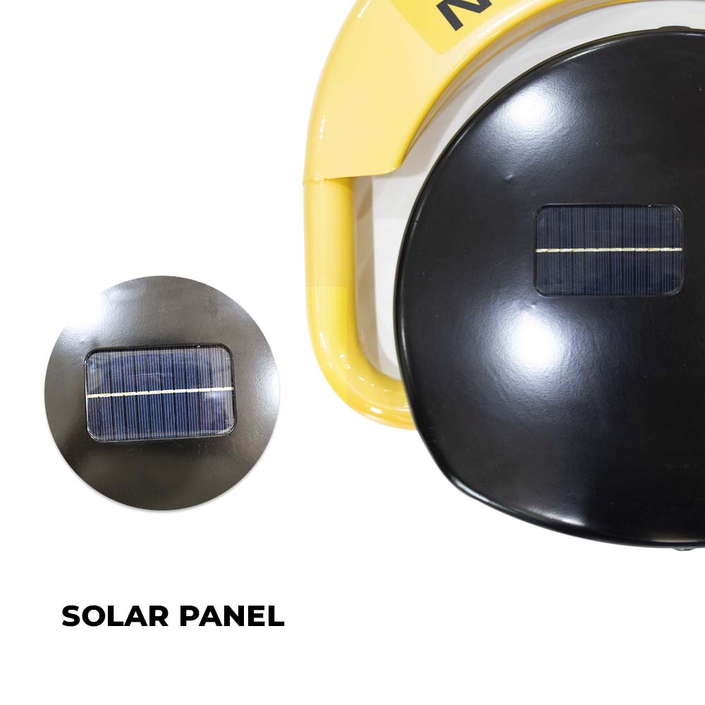 No Parking Barrier With Solar Panel