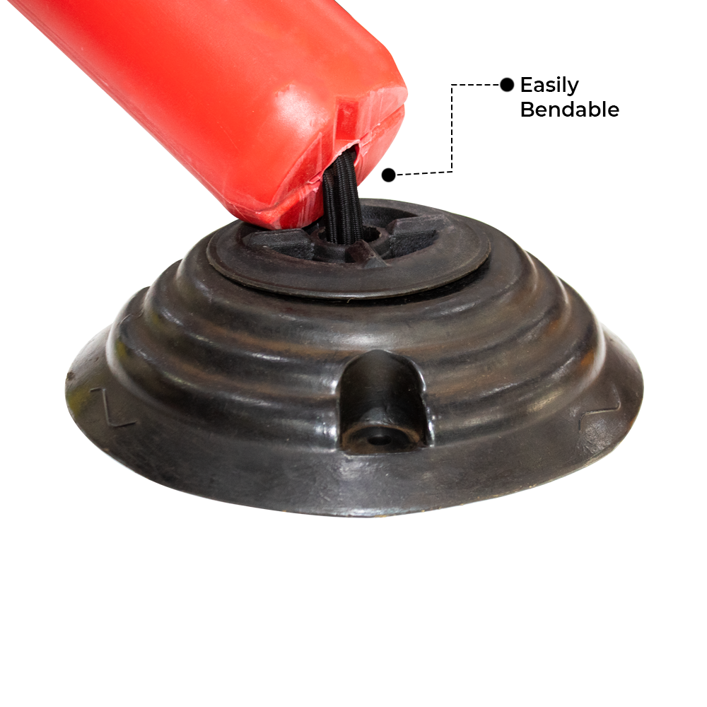 Red Flexible Safety Post