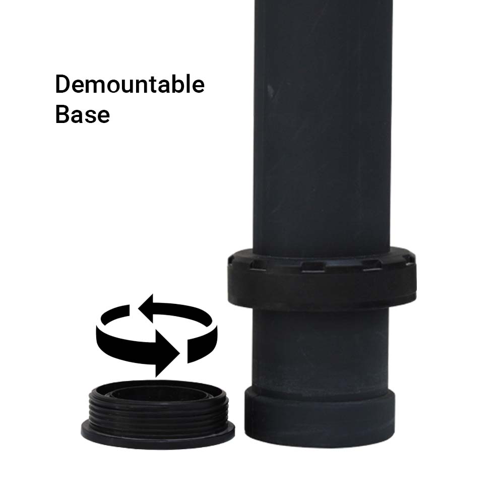 Reflective Anti Parking Traffic Delineator Post With Dismountable Base