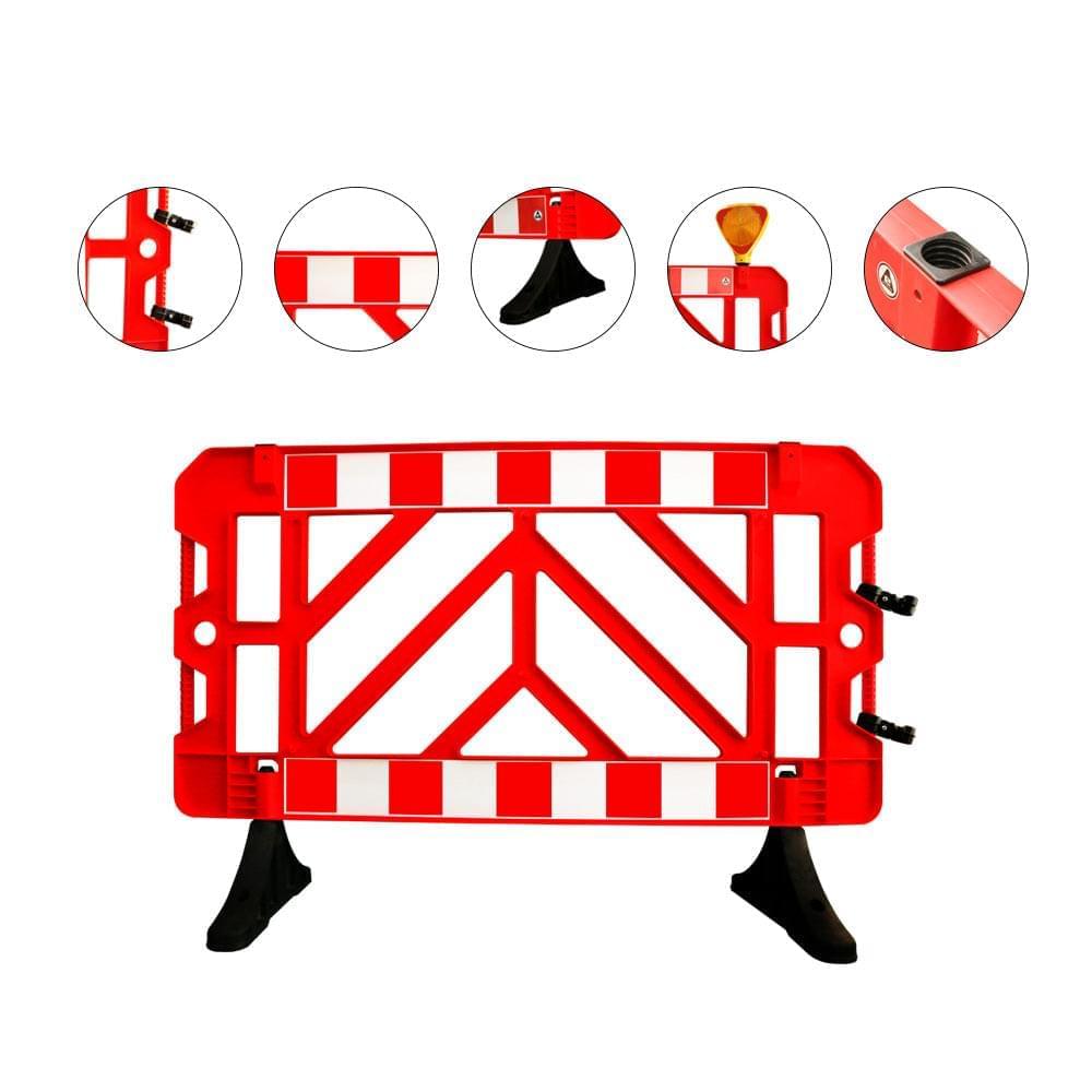 Road Safety Barrier Red