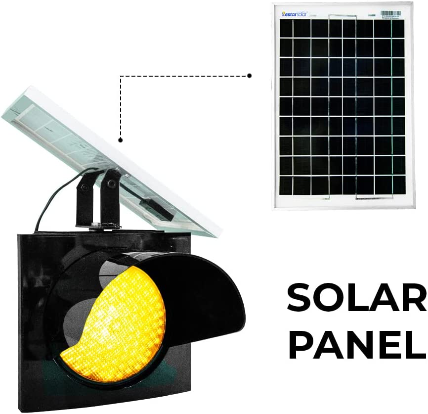 Solar Powered LED Warning Light