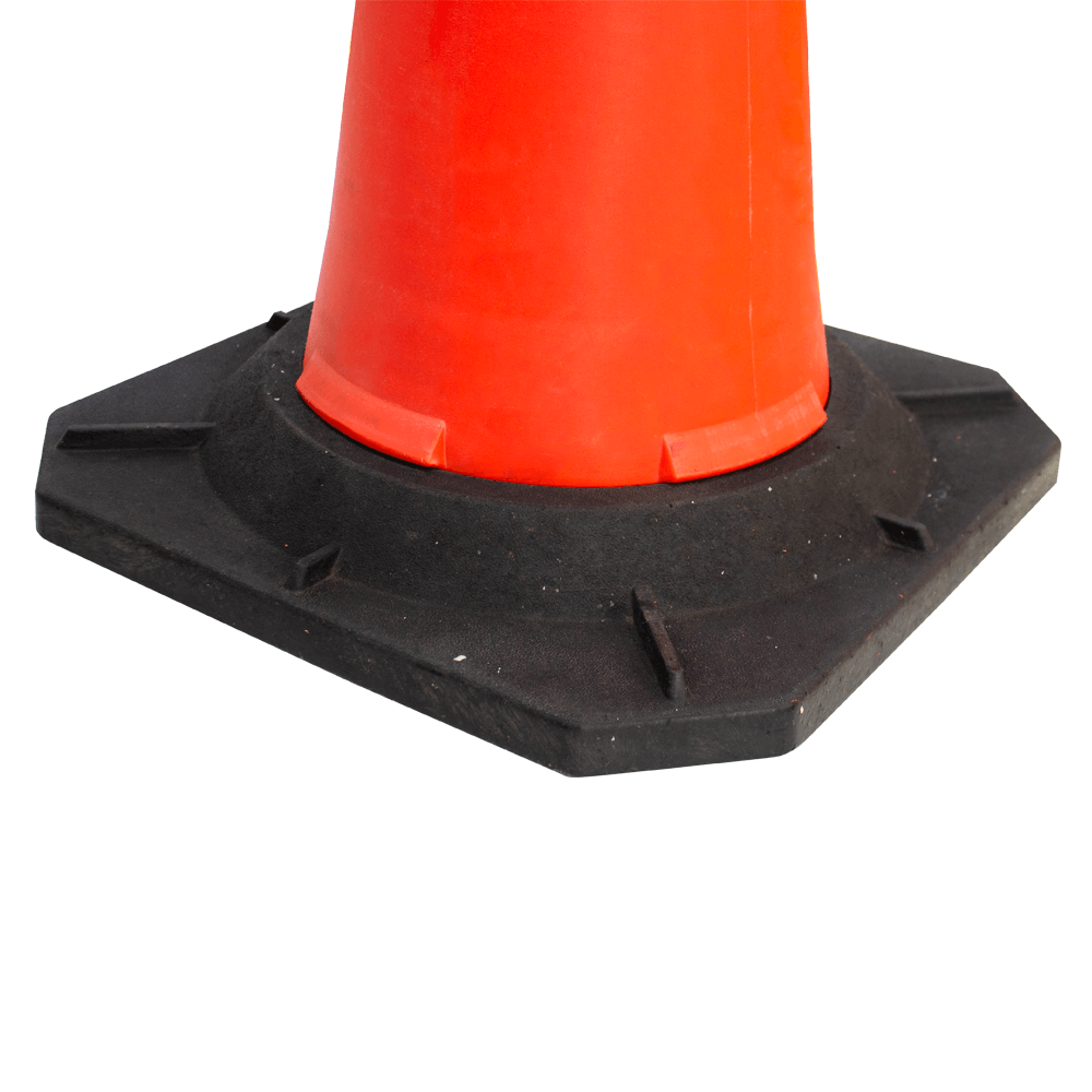 Traffic Cone With Rubber Base