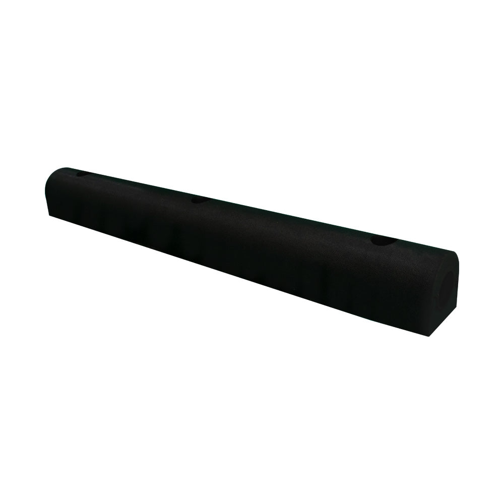 Heavy Duty Rubber Wall Fender D Type - Black, 900x100x100 - Biri Group
