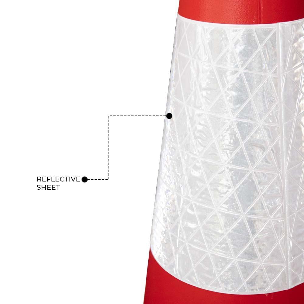Traffic Cone With Reflective Sheet