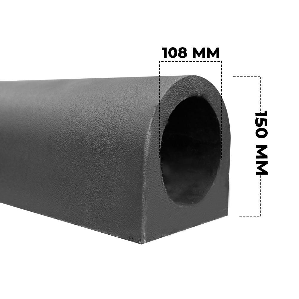 Wall Fender D Type 900x150x150 Black - Biri Group