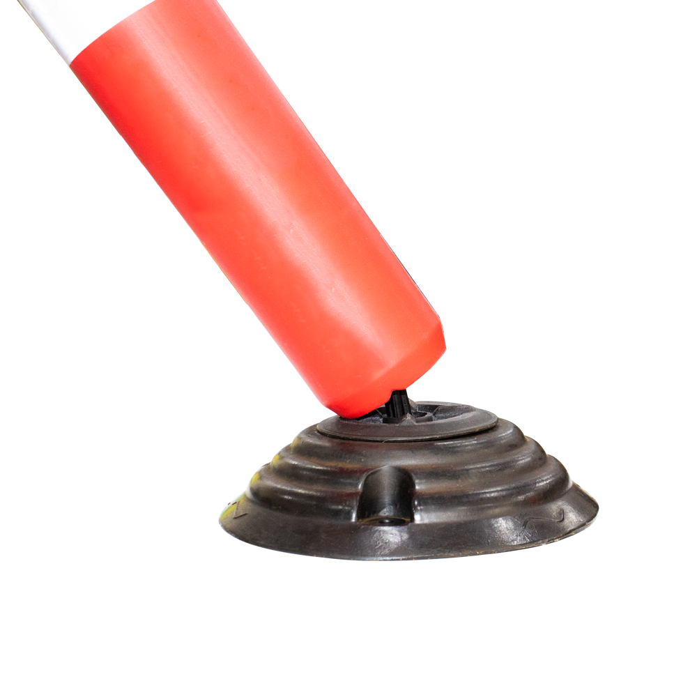Traffic Safety Plastic Delineator Post Red 80CM Flexible Warning Post - Biri Group