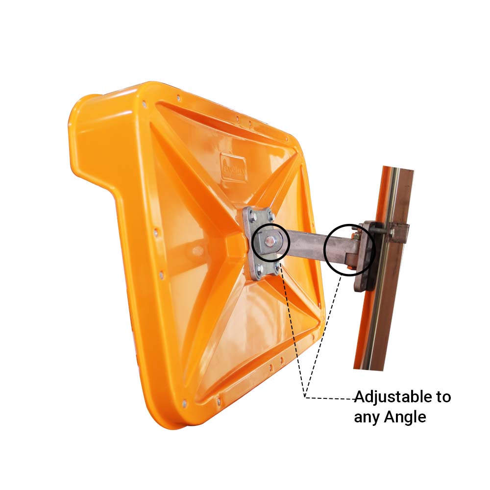 Convex Safety 40x60CM Wide Angle Visible Rectangular Mirror - Biri Group