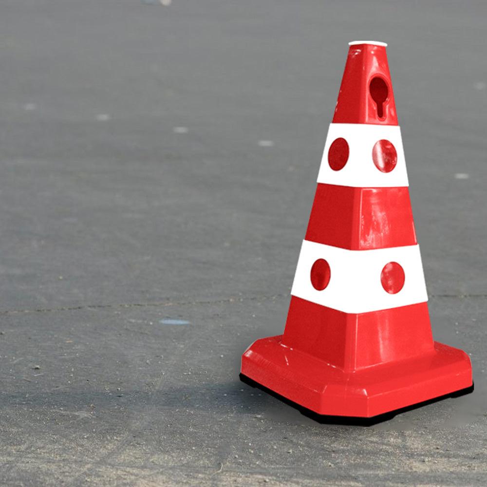 Unbreakable Safety Traffic Cone With Plate Attachable