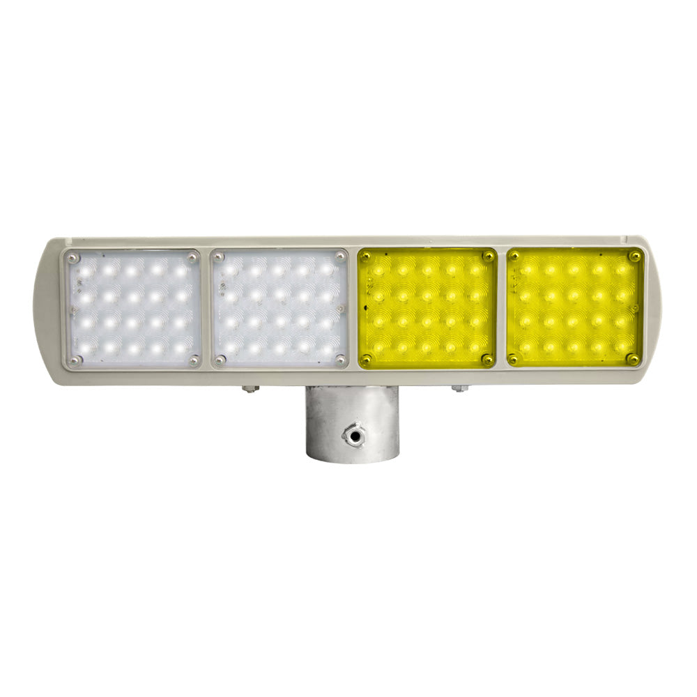 Solar Road Safety LED Strobe Light Yellow - Waterproof - Biri Group