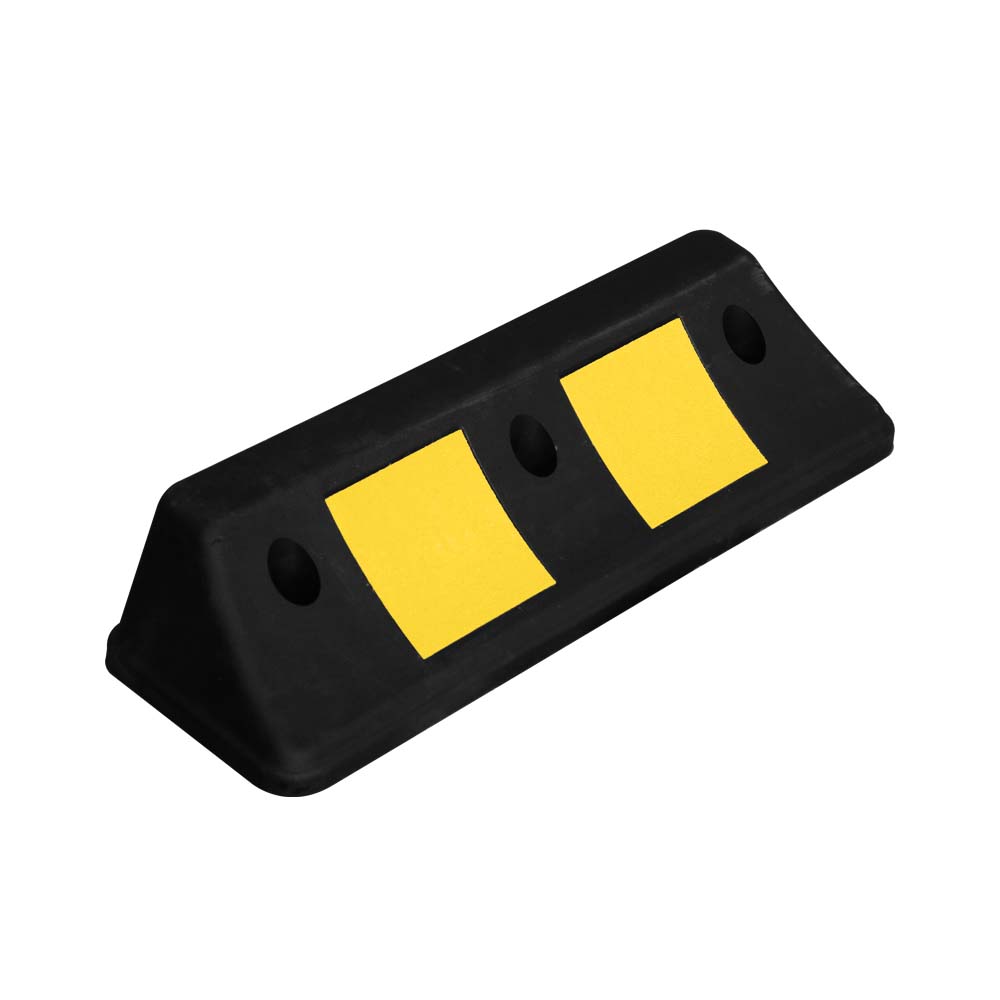PVC Wheel Stop 500 CM Black and Yellow - Biri Group