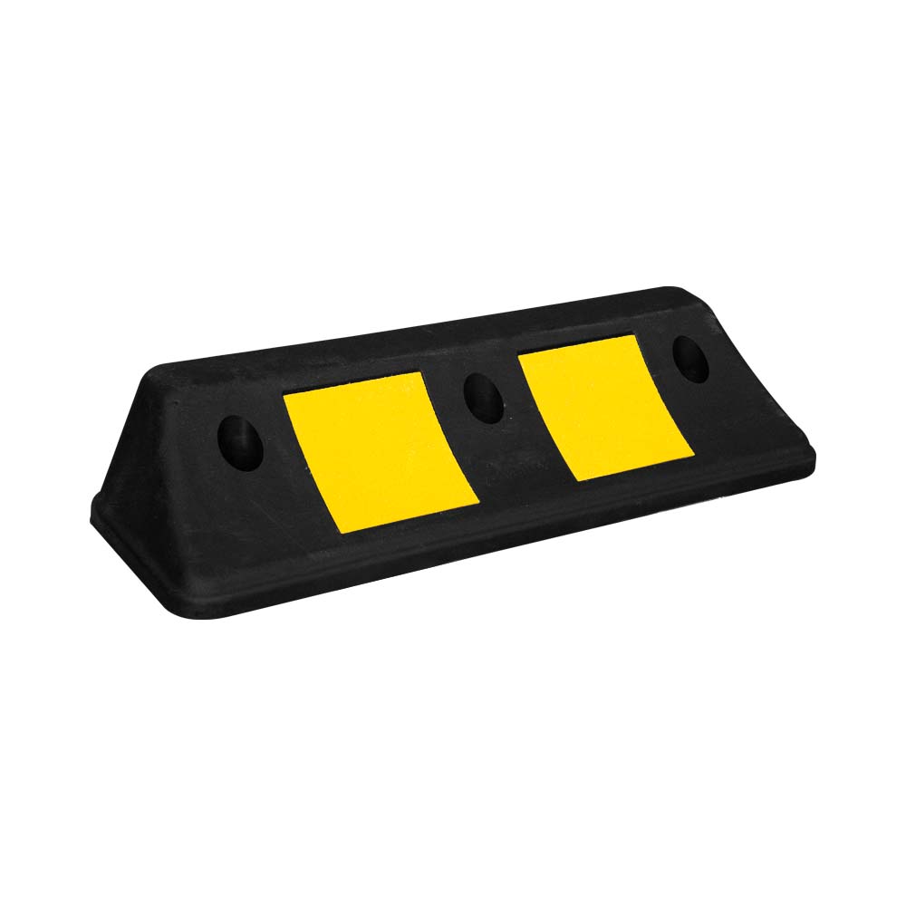 PVC Wheel Stop 500 CM Black and Yellow - Biri Group