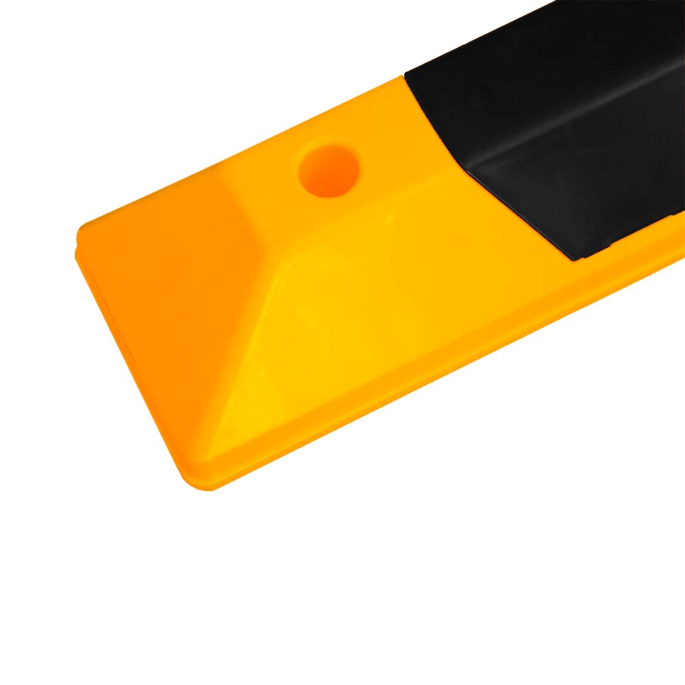 Wheel Stop 10X15X55CM - Yellow & Black - Biri Group