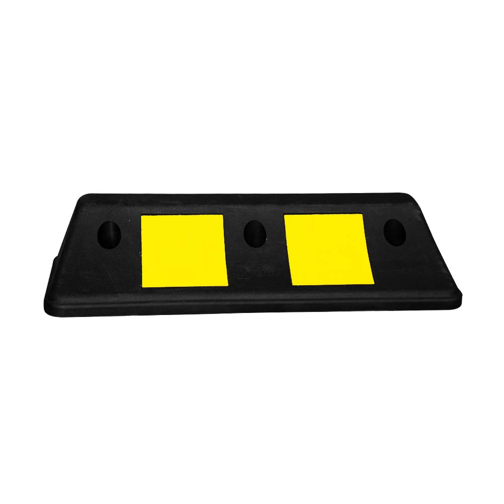 PVC Wheel Stop 500 CM Black and Yellow - Biri Group