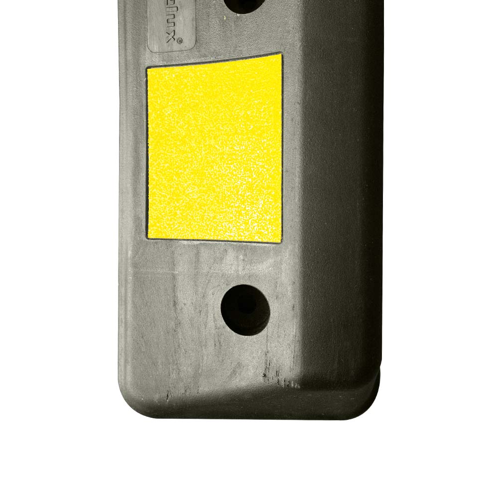 PVC Wheel Stop 500 CM Black and Yellow - Biri Group