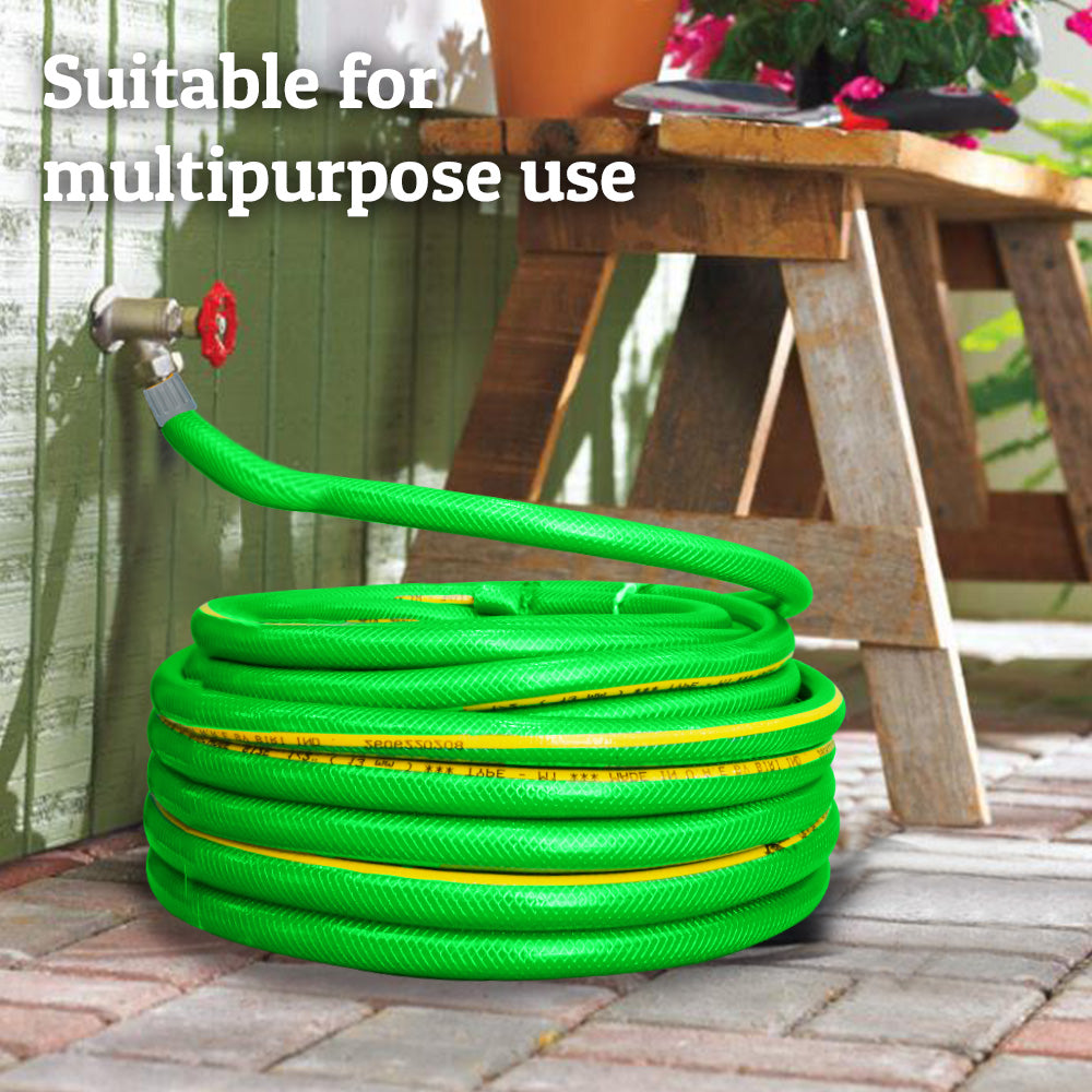 Garden Water Hose Reinforced 1/2 Inch 25 Meter – Green - Biri Group
