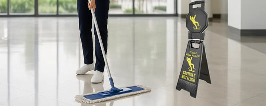 How Caution Wet Floor Signs and Traffic Signage Reduce Accidents in Dubai