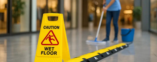 The Importance of Double-Sided Visibility in Wet Floor Safety Signs for Busy Environments