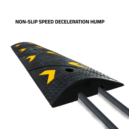 Reflective  Speed Ramp with Cable Protector 2 Channel - 1 Meter