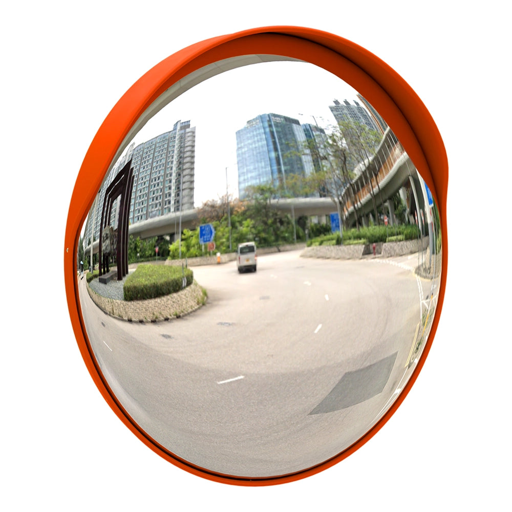 120CM Convex Safety Mirror Orange | Driveway & Blind Spot Mirror