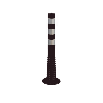 Black Delineator Safety Post
