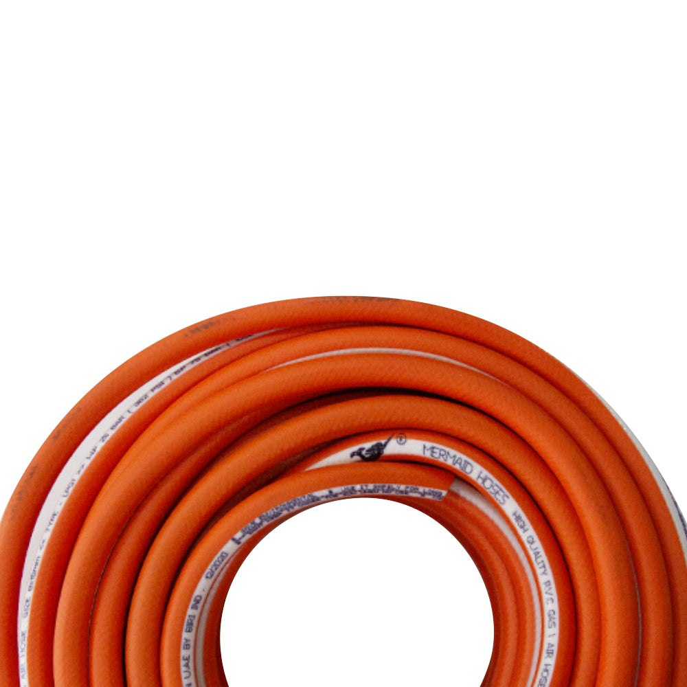 10mm By 16mm Mermaid Air Hose 30 Meter Orange| Three Layer PVC Gas Hose