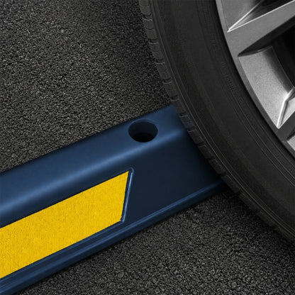 180CM Wheel Stop Black | Reflective Car Parking Stopper with Yellow Reflector