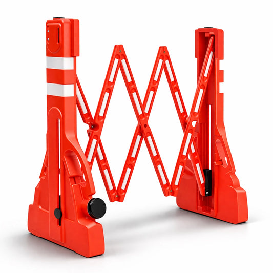 2.3 Meter Expandable Safety Barrier Red | Foldable Safety Barrier