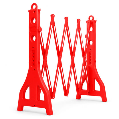 Expandable Mobile Barrier Red | Portable Folding Safety Barricade 2.5M
