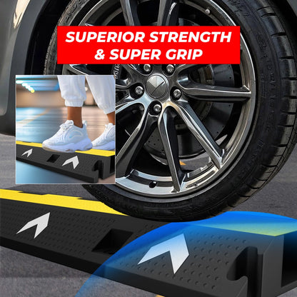 2 Channel PVC Reflective Cable Protector Ramp with Flip Open Lid