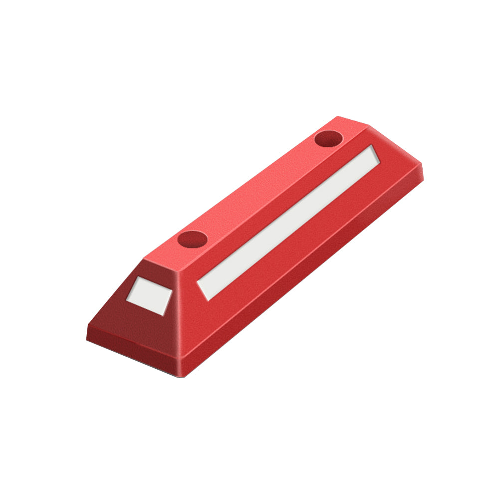 PVC Wheel Stopper 570 Red for Parking Areas - Biri Group 