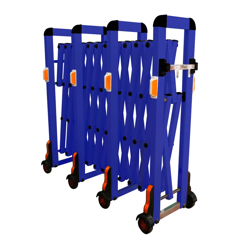 4 meter aluminum extendable barrier blue 