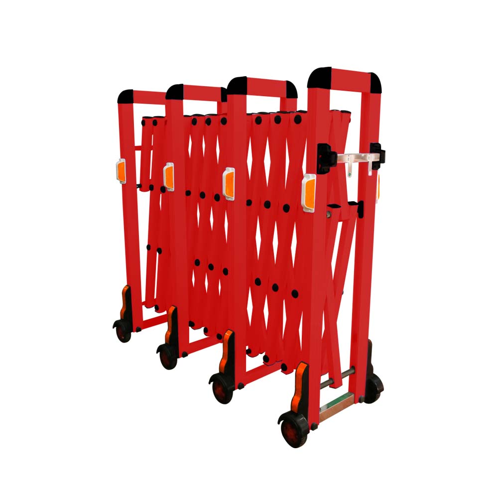 4 meter aluminum extendable barrier red